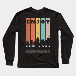 New york: The city never stops Long Sleeve T-Shirt